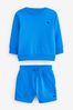 Cobalt Blue Sweatshirt and Shorts Set (3mths-7yrs)
