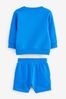 Cobalt Blue Sweatshirt and Shorts Set (3mths-7yrs)