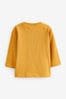 Ochre Yellow Long Sleeve Plain T-Shirt (3mths-7yrs)