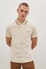 Fred Perry Mens Twin Tipped Polo Blu Shirt