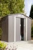 Rowlinson Garden Products Grey Metal Shed 6x4