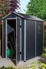 Rowlinson Garden Products Grey Airevale Shed 4x6