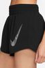 Nike Black Dri-FIT One Swoosh Mid Rise Running Shorts