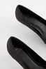 Black Regular/Wide Fit fringe detail ballerina STEVE shoes