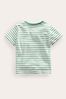 Boden Green Embroidered Graphic T-Shirt