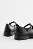 Black Forever Comfort® Leather T-Bar Cleated Shoes