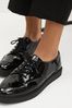 Black Patent Regular/Wide Fit Forever Comfort® Brogue Lace Up Chunky Sole Pro Shoes