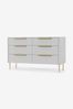 MADE.COM Grey Ebro 6 Drawer Chest of Drawers