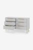 MADE.COM Grey Ebro 6 Drawer Chest of Drawers