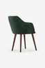 MADE.COM Pine Green Set of 2 Lule Carver Dining Chairs