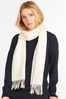 Barbour® Cream Lambswool Woven Scarf