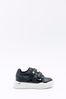 River Island Black Girls Cut Out Heart Plim Trainers