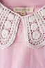Angel & Rocket Light Pink Serena Lace Collar Top