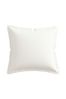 V&A White Samara Square Pillow Pillowcase