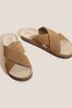 White Stuff Natural Crossover Footbed Sandals