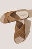 White Stuff Natural Crossover Footbed Sandals