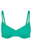 Whistles Green Ribbed Underwire Bikini Top