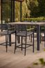 Kettler Slate Grey Elba Garden 4 Seater High Dining Set