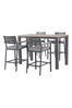 Kettler Slate Grey Elba Garden 4 Seater High Dining Set