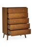 Julian Bowen Ash Lowry 5 Drawer Chest