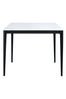 Julian Bowen White Marble Miami Square Stone Top Dining Table