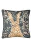 Evans Lichfield Navy Avebury Hare Piped Cushion