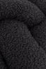 Furn Black Boucle Knot Filled Cushion