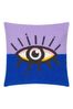 heya home Lilac Blue All Eyes On You Boucle Cushion