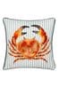 Evans Lichfield Multicolour Salcombe Crab Piped Cushion