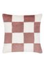 heya home Pink Cozee Check Faux Fur Cushion