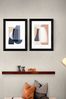 East End Prints Black Columba Abstract Set of 2 by Anna Mainz