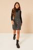 Lipsy Monochrome Pinny Knitted Dress