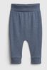Blue Knit Pull-On Trousers
