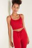 Victoria's Secret PINK Red Pepper Ultimate Lightly Lined Sports Crop