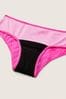 Victoria's Secret PINK Atomic Pink Script Print Pink Hipster Period Pant Knickers