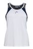 Head White/Dark Blue Club 22 Tennis Vest Top