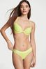 Victoria's Secret Lime Yellow Citron Thong Logo Thong Knickers