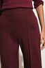 Lipsy Berry Red Petite High Waist Wide Leg Tailored Trousers