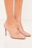 Lipsy Nude Pink Wide FIt Comfort Mid Heel Court Shoes