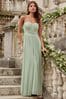 Lipsy bella bandeau maxi dress green clearance