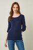 Gap Navy Blue Favourite Long Sleeve Crewneck T-Shirt