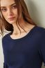 Gap Navy Blue Favourite Long Sleeve Crewneck T-Shirt
