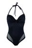 Pour Moi Black Castaway Adjustable Halter Underwired Swimsuit