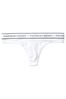 Victoria's Secret Ivory White Thong Logo Thong Knickers