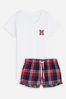 Personalised Womens Monogram Pyjama Shorts sweatshirt Set by Alphabet