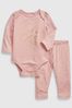 Gap Pink Graphic Baby Bodysuit & Leggings Set
