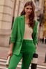 Friends Like These Green Edge to Edge Tailored Blazer