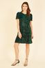 Mela Green Sequin Shift Dress