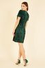 Mela Green Sequin Shift Dress