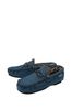 Dunlop Navy Blue Regular Fit Full Shoe Fur Lined Slippers - Men's